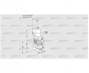 VAD3-/50R/NPGL-100A (88027514) Газовый клапан с регулятором давления Kromschroder