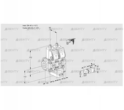 VCG2E40R/40R05NGEWR/PPPP/2--3 (88107814) Клапан с регулятором соотношения Kromschroder