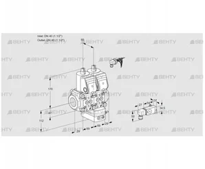 VCG2E40R/40R05NGEWR/PPPP/2--3 (88107814) Клапан с регулятором соотношения Kromschroder