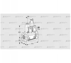 VCS780F05NLWR3B/PPPP/MMPM (88207153) Сдвоенный газовый клапан Kromschroder