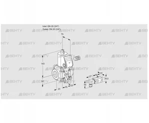 VAS120R/NW (88004662) Газовый клапан Kromschroder