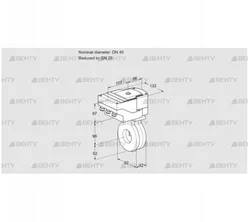 IBA40/25Z05/20-15W3TR10 (88302391) Дроссельная заслонка Kromschroder