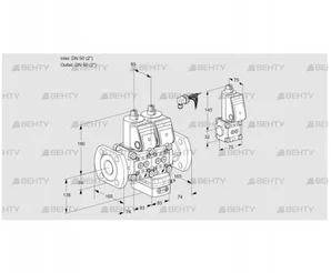 VCG3E50F/50F05NGEWR/PPPP/PPZS (88105708) Клапан с регулятором соотношения Kromschroder