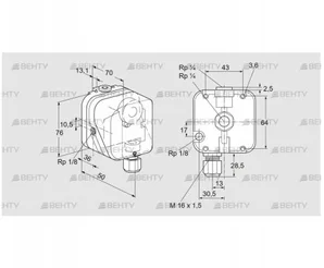 DG 30UG-3 (84447292) Датчик-реле давления газа Kromschroder