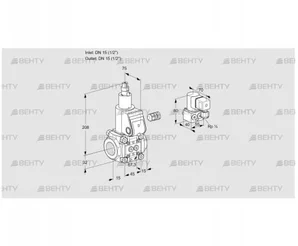 VAS115R/LW (88015185) Газовый клапан Kromschroder