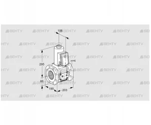 VAS7T80A05NWE/PP/PP (88207908) Газовый клапан Kromschroder