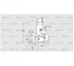 VR 40F01RT33D (85247150) Воздушный электромагнитный клапан Kromschroder