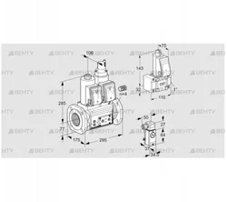 VCS665F05NLWR3E/P3PP/PPZ- (88204208) Сдвоенный газовый клапан Kromschroder