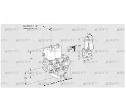 VCH2E40R/50R05NHEVWL/PPBS/PPPP (88106522) Клапан с регулятором расхода Kromschroder