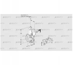 VAS125/-R/NW (88025257) Газовый клапан Kromschroder