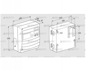 BCU460W3P7C0D0000K1E1-/LM400WF3O0E1- (88680270) Блок управления горением Kromschroder