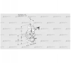 VAG232/40R/NWSRAE (88024554) Газовый клапан с регулятором соотношения Kromschroder