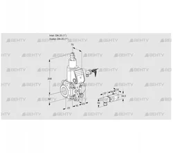 VAS125R/LW (88025426) Газовый клапан Kromschroder