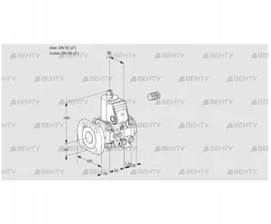 VAS3E50F/50R05NVWR/PP/PP (88106274) Газовый клапан Kromschroder