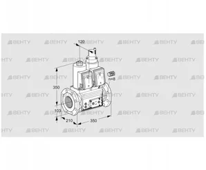 VCS8100F05NLQR3E/PPPP/PPPP (88202775) Сдвоенный газовый клапан Kromschroder