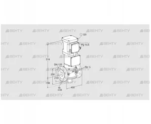 VK 125F10T5HA93S (85311202) Газовый клапан с приводом Kromschroder