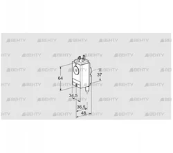 DG 60/150VCT4-5W (84448981) Датчик-реле давления газа Kromschroder