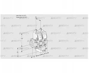 VCD1T15N/15N05ND-50QR/PPPP/PPPP (88107284) Регулятор давления Kromschroder