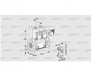 VCS9125F05NNARB/PPP4/4-4- (88204089) Сдвоенный газовый клапан Kromschroder