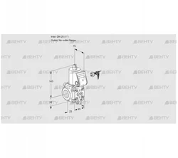 VAS125/-R/NW (88000137) Газовый клапан Kromschroder