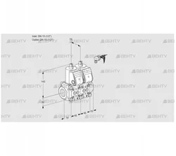 VCS1E15R/15R05NNKR/PPPP/PPPP (88102824) Сдвоенный газовый клапан Kromschroder