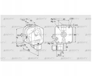 DG 500U-6 (84447551) Датчик-реле давления газа Kromschroder