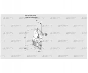 VAS3-/NWSR (88004074) Газовый клапан Kromschroder