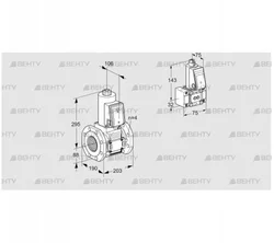 VAS7T80A05NQE/B-/PP (88206678) Газовый клапан Kromschroder