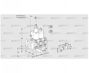 VCG3E50F/50R05LGEWL3/PPPP/PP3- (88107214) Клапан с регулятором соотношения Kromschroder