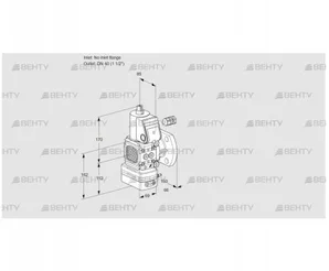 VAG2-/40F/NKAN (88016120) Газовый клапан с регулятором соотношения Kromschroder