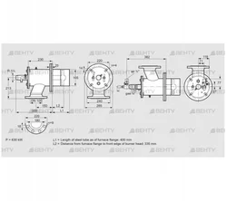 ZIO 165HDL-400/335-(29)D (84246040) Газовая горелка Kromschroder