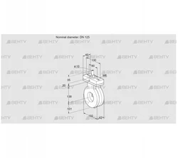BVG125Z05F (88302810) Дроссельная заслонка Kromschroder