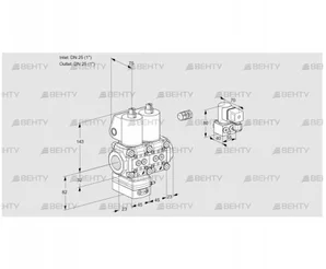 VCD1E25R/25R05D-50NWL/PPBY/PPPP (88102831) Регулятор давления Kromschroder