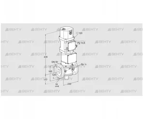 VK 50F40W5XG43D (85314111) Газовый клапан с приводом Kromschroder