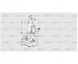 VAS780F05LWGR3B/MM/PP (88203667) Газовый клапан Kromschroder