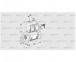 VCS665F05NNWSRB/PPPP/PPPP (88205136) Сдвоенный газовый клапан Kromschroder