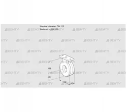 BVG125/100Z05 (88300132) Дроссельная заслонка Kromschroder