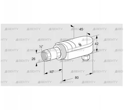 UVS 10D0G1 (84315200) УФ датчик пламени Kromschroder