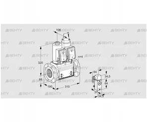 VCS7T80A05NLQSRB/3-P4/PPPP (88203222) Сдвоенный газовый клапан Kromschroder