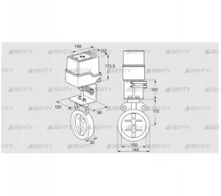 IDR100Z03D100AS/50-60W30TR10 (88303205) Дроссельная заслонка Kromschroder