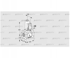 VAS8100F05NWSR3E/PM/PP (88203861) Газовый клапан Kromschroder