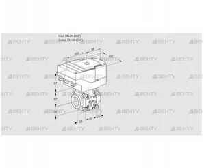 IFC1T20/20N05-20MMPP/40A2A-I (88303060) Регулирующий клапан с сервоприводом Kromschroder