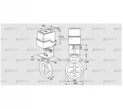 IDR300Z03D100AS/50-30W20TR10 (88303712) Дроссельная заслонка Kromschroder