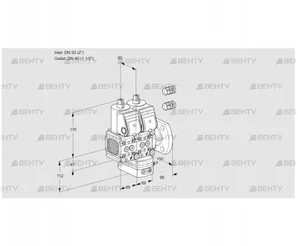 VCH2E50R/40F05FNHEWR3/PPPP/PPPP (88101630) Клапан с регулятором расхода Kromschroder