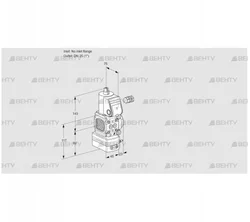 VAD1-/25R/NW-50A (88003754) Газовый клапан с регулятором давления Kromschroder