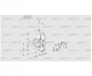 VAD125R/NW-25A (88031555) Газовый клапан с регулятором давления Kromschroder