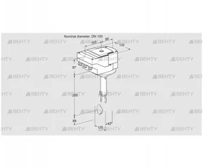 IBH100Z01A/20-07W2T (88301417) Дроссельная заслонка Kromschroder