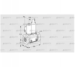 VCS6T65A05NLQSLB/MMMM/MMMM (88204166) Сдвоенный газовый клапан Kromschroder