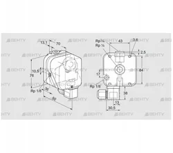 DG 400UG-6K2 (84447588) Датчик-реле давления газа Kromschroder