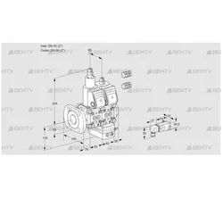 VCG3E50F/50R05LGEWR3/PP3-/PPPP (88106858) Клапан с регулятором соотношения Kromschroder